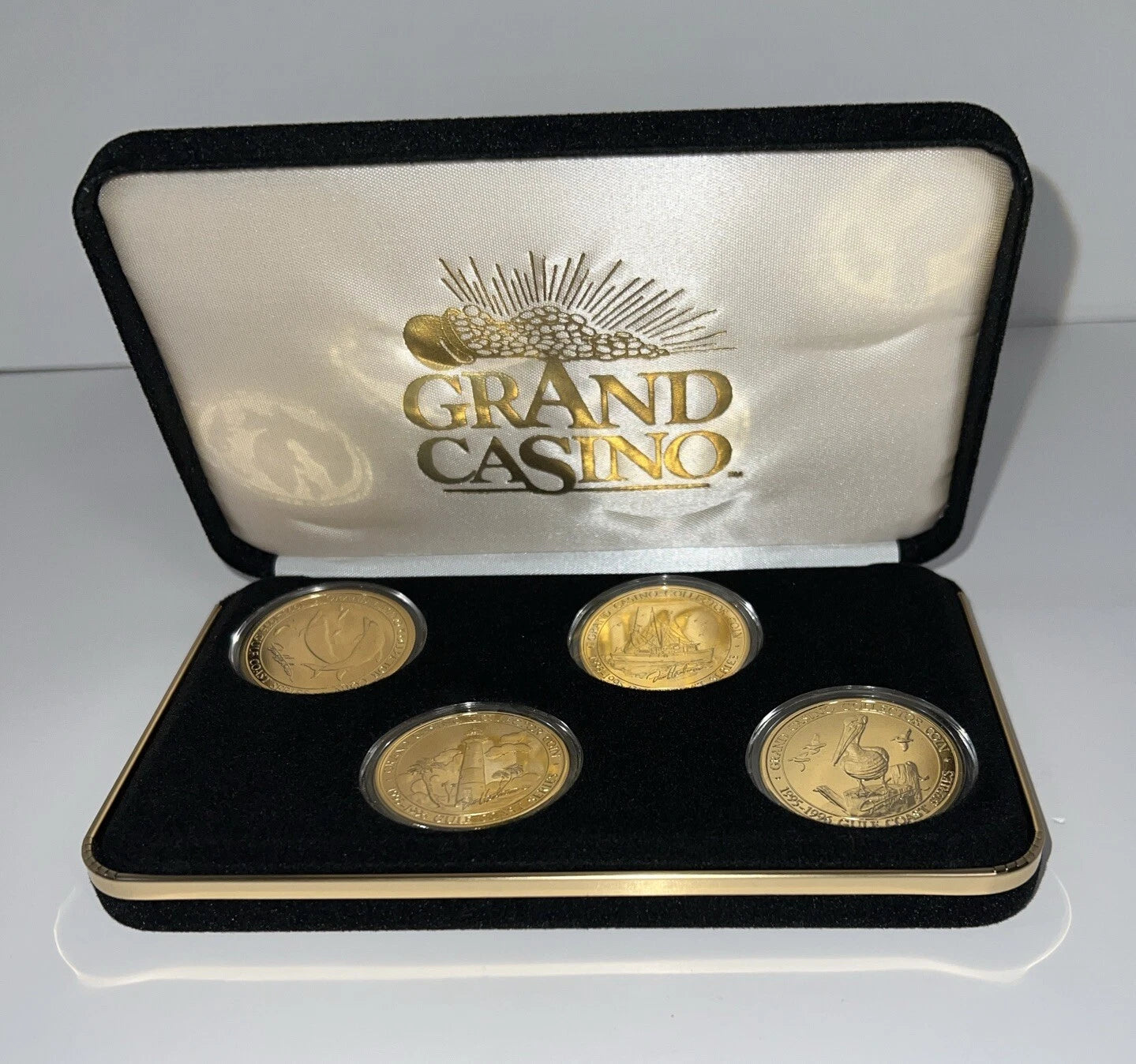 1995 Limited Edition Grand Casino Collector Coins Gulf Coast Series 4 Coins