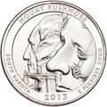 2013-P Mount Rushmore National Memorial Quarter