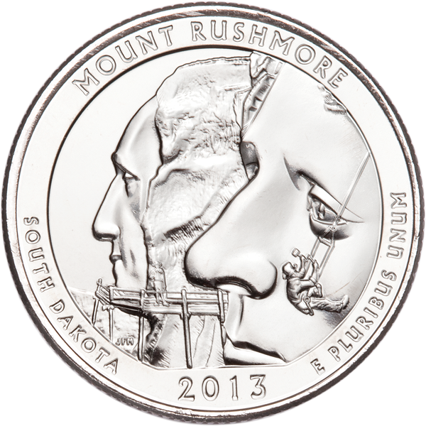 2013-P Mount Rushmore National Memorial Quarter
