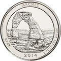 2014-P Arches National Park Quarter