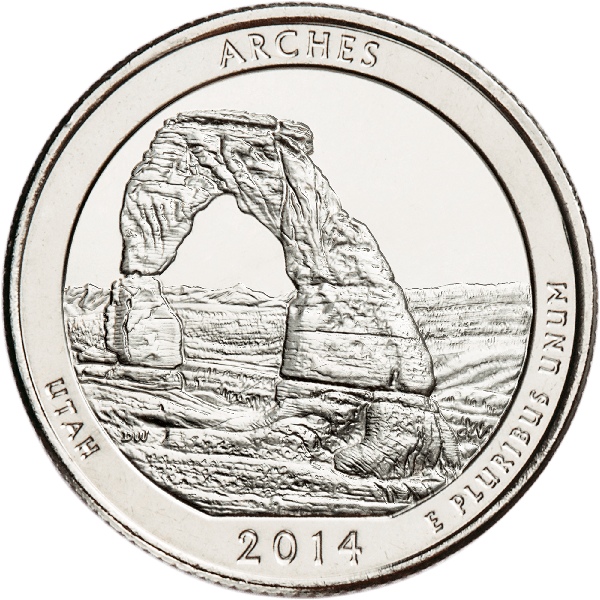 2014-D Arches National Park Quarter
