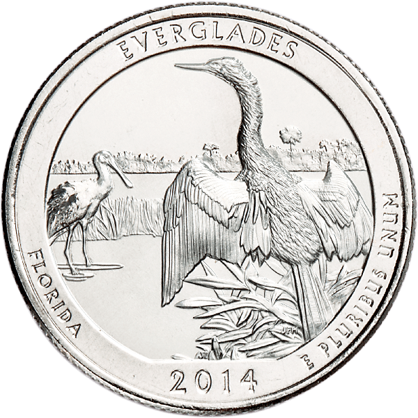 2014-P Everglades NP Quarter ( Uncirculated-60 )