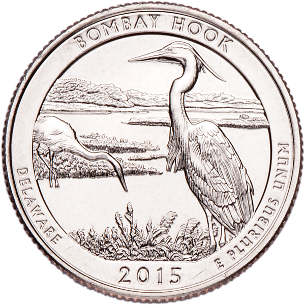2015-P-D Bombay Hook National Wildlife Refuge Quarter