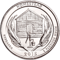 2015-P&D Homestead National Monument of America Quarter