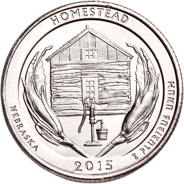 2015-P&D Homestead National Monument of America Quarter