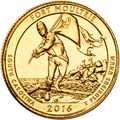 2016-P   Gold-Plated Fort Moultrie (Fort Sumter National Monument) Quarter
