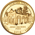 2016-P Gold-Plated Harpers Ferry National Historical Park Quarter