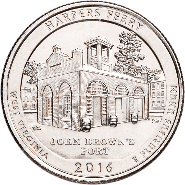 2016-P Harpers Ferry National Historical Park Quarter