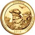 2016 Gold-Plated Shawnee National Forest Quarter