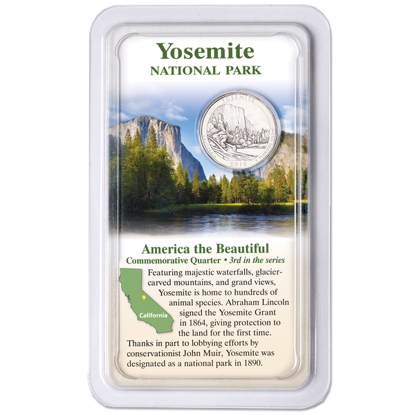 2010 Yosemite National Park Quarter in Showpak, Uncirculated, MS60