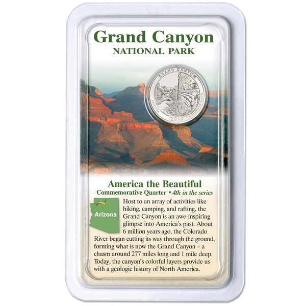 2010 Grand Canyon National Park Quarter in Showpak, Uncirculated, MS60