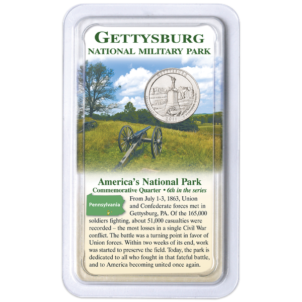 2011 Gettysburg National Park Quarter in Showpak
