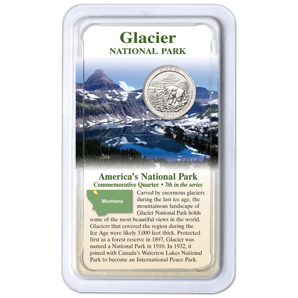 2011 Glacier National Park Quarter in Showpak