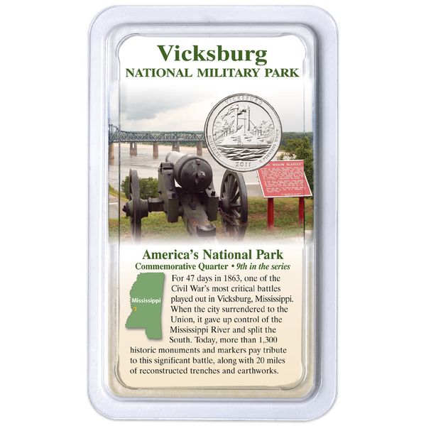 2011 Vicksburg National Park Quarter in Showpak