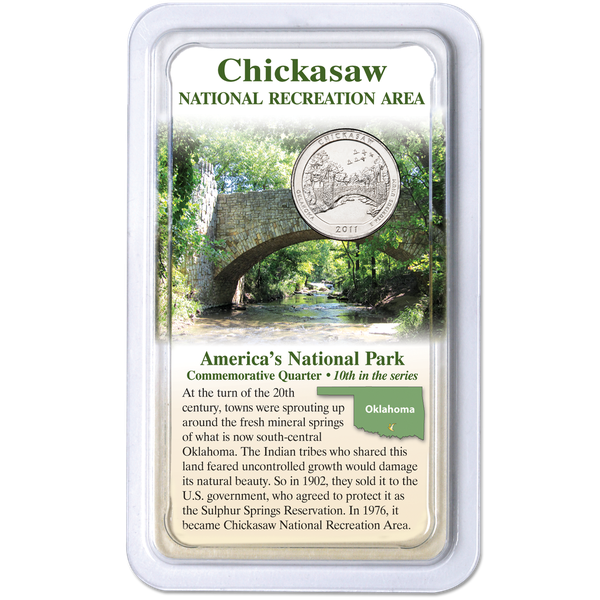 2011 Chickasaw National Park Quarter in Showpak