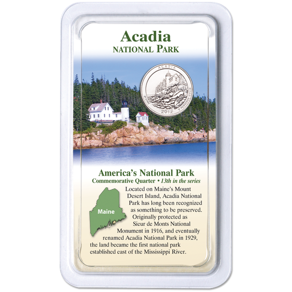 2012 Acadia National Park Quarter in Showpak