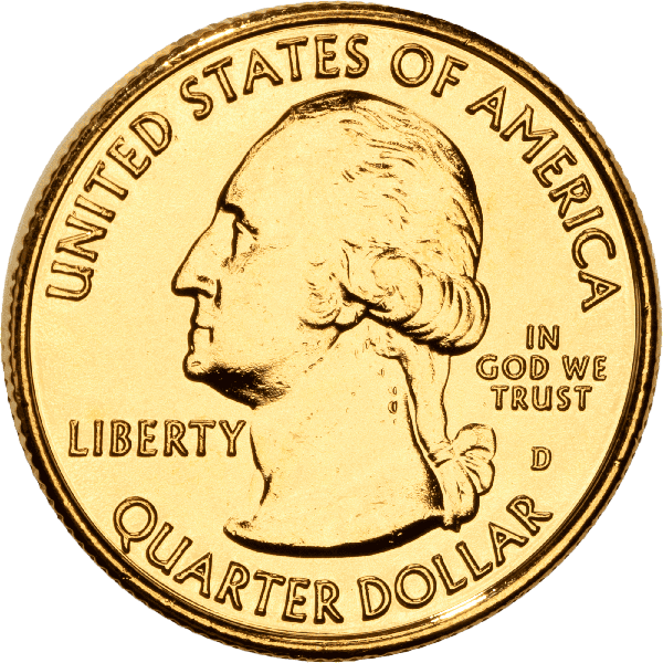2016 Gold-Plated Shawnee National Forest Quarter